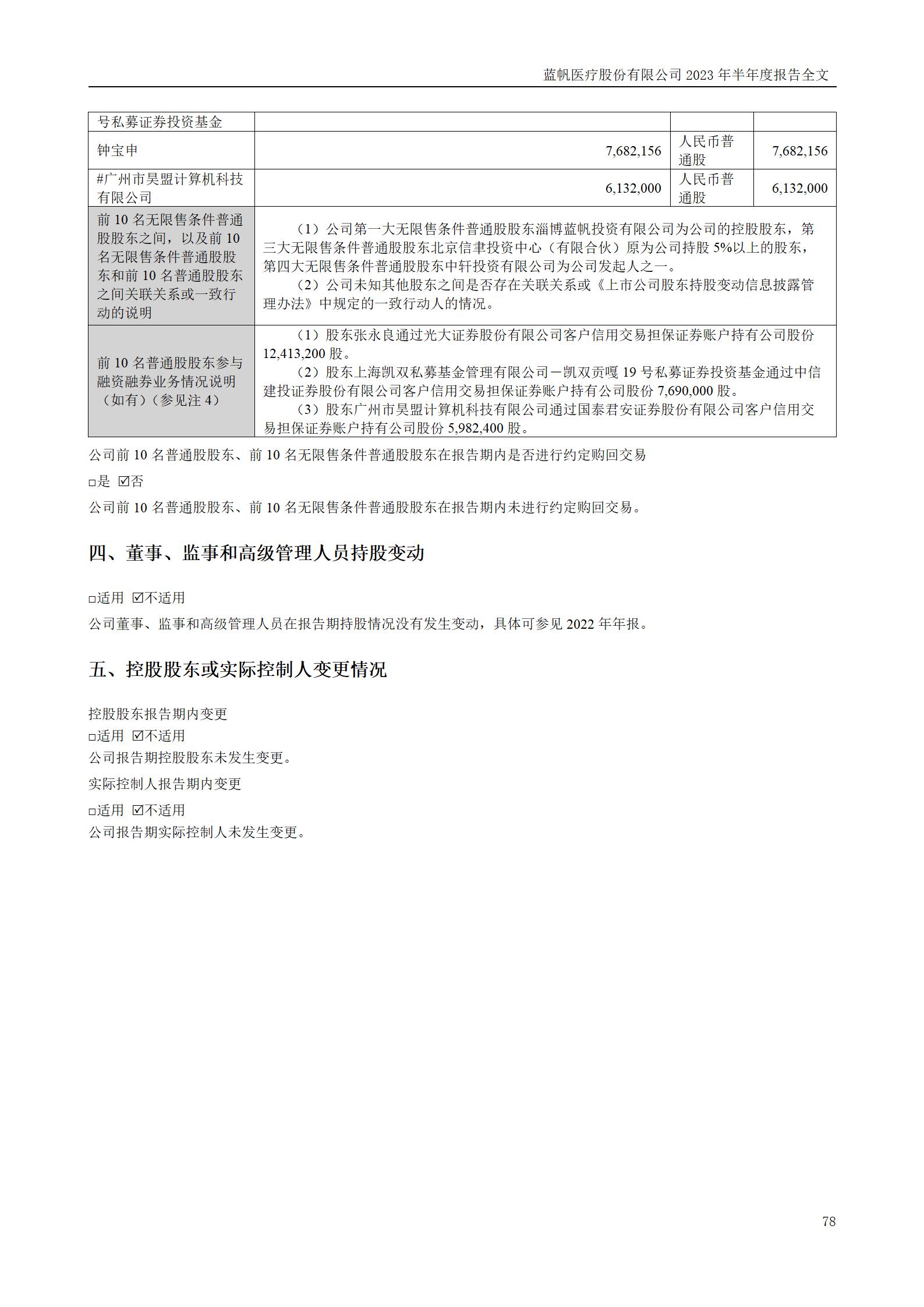 bob电竞竞技
医疗股份有限公司2023年半年度报告_78