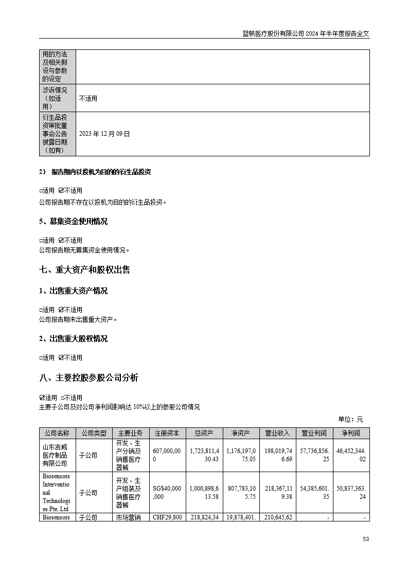 bob电竞竞技
医疗股份有限公司2024年半年度报告_53