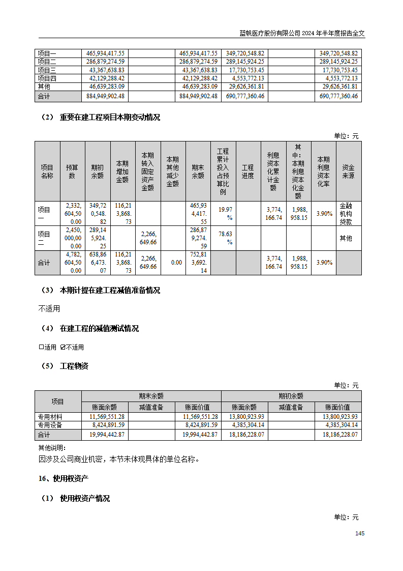 bob电竞竞技
医疗股份有限公司2024年半年度报告_145