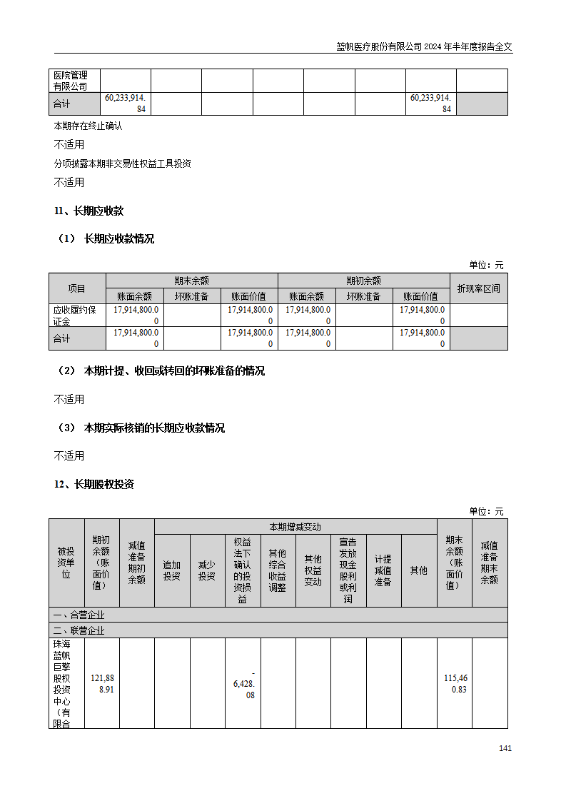 bob电竞竞技
医疗股份有限公司2024年半年度报告_141